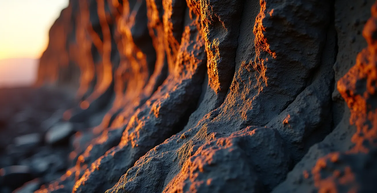 Vue panoramique des remparts de Mafate au lever du soleil depuis le Cap Noir